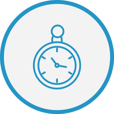 Saat Çizgisi Mavi Çember