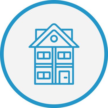 Ev Bekleme Çizgisi Mavi Çember