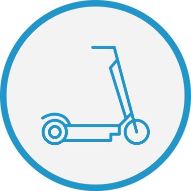 Scooter Hattını Tekmele Mavi Çember