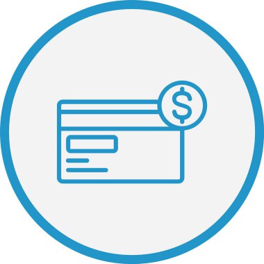 Ödeme Yöntemi Çizgisi Mavi Çember