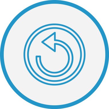 Ok Satırı Mavi Çember Yeniden Yükleniyor