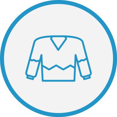 Süveter Çizgisi Mavi Çember