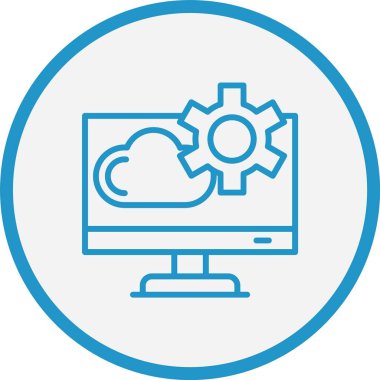 Uygulama Programı Arayüz Satırı Mavi Çember