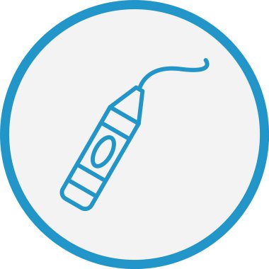 Boya Çizgisi Mavi Çember