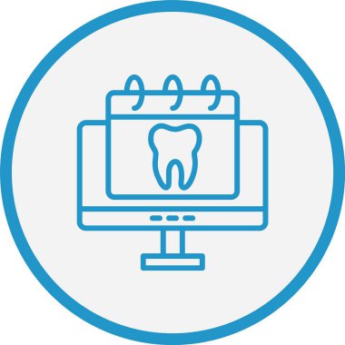 Çevrimiçi Randevu Satırı Mavi Çember