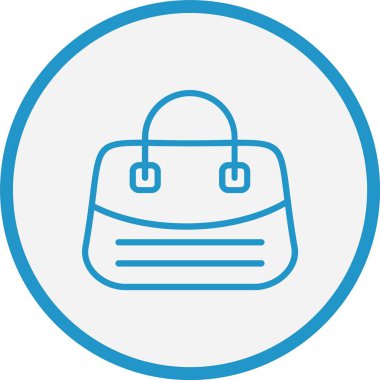 Çanta Çizgisi Mavi Çember