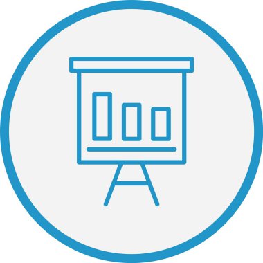 Sunum Satırı Mavi Çember