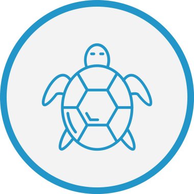 Kaplumbağa Çizgisi Mavi Çember