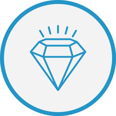 Daimond Çizgisi Mavi Çember