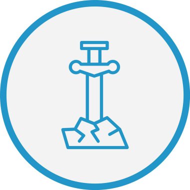 Excalibur Çizgisi Mavi Çember