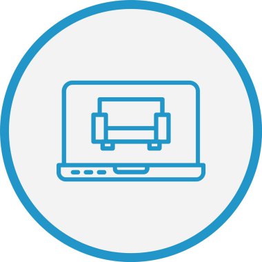 İç tasarım Hat Mavi Çember