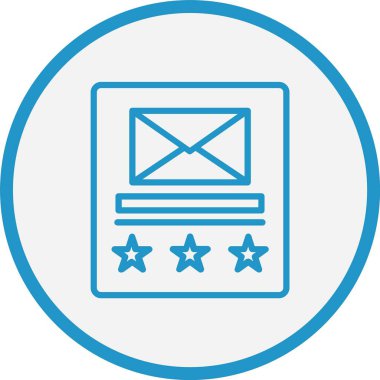 Posta Satırı Mavi Çember