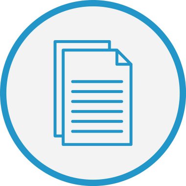 Kağıt Çizgisi Mavi Çember