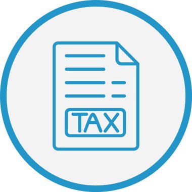 Vergi Çizgisi Mavi Çember