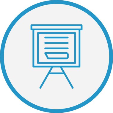 Tebeşir Çizgisi Mavi Çember