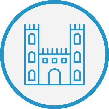 Kale Çizgisi Mavi Çember