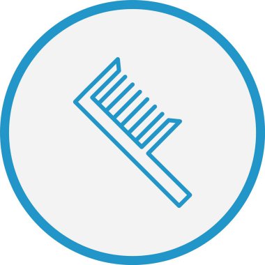 Tarak Çizgisi Mavi Çember