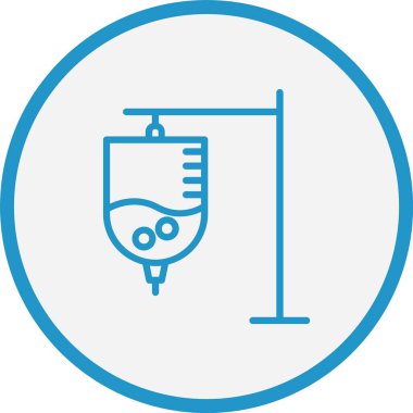 Damlatma Çizgisi Mavi Çember