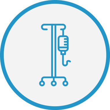 İnfüzyon Rack Çizgisi Mavi Çember