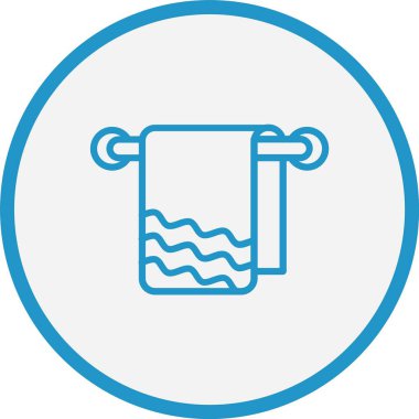 Havlu Çizgisi Mavi Çember