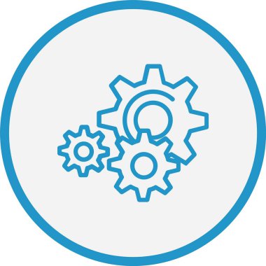 Çark Çizgisi Mavi Çember