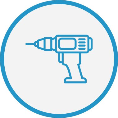 Matkap Çizgisi Mavi Çember