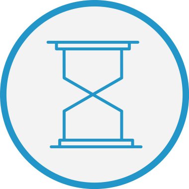 Kum Saati Mavi Çember