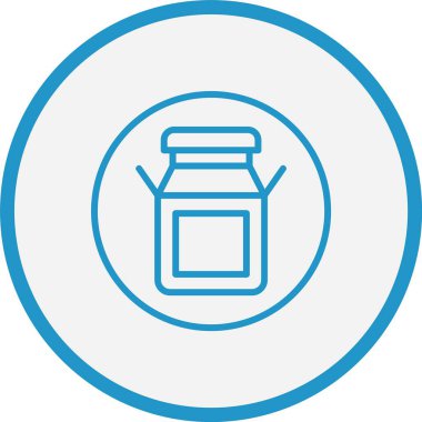 Süt Çizgisi Mavi Çember