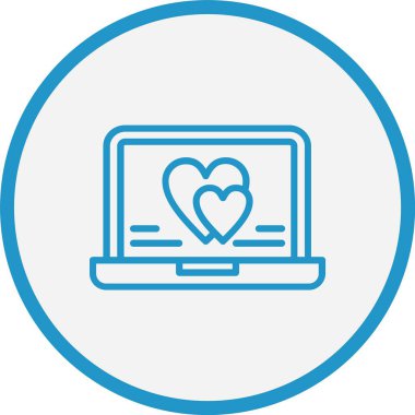 Aşk Çizgisi Mavi Çember