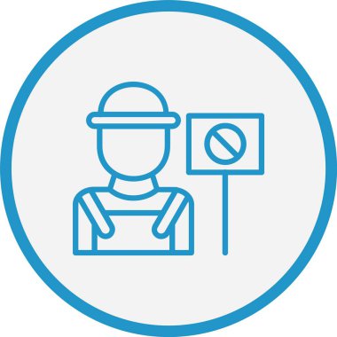 Mavi Çember Protesto Çizgisi