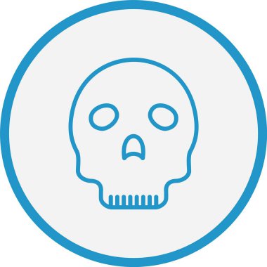 Kurukafa Çizgisi Mavi Çember