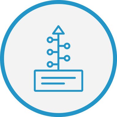 Zaman Çizgisi Mavi Çember