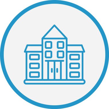 Kampüs Çizgisi Mavi Çember