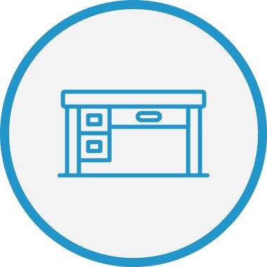 Masa Satırı Mavi Çember