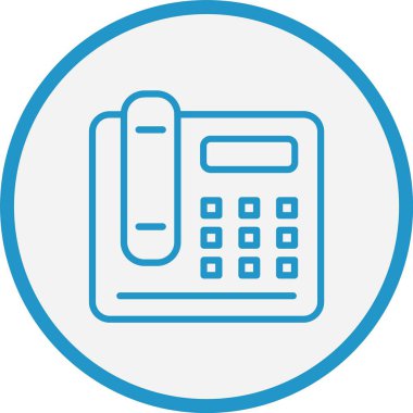 Ofis Telefon Hattı Mavi Çember