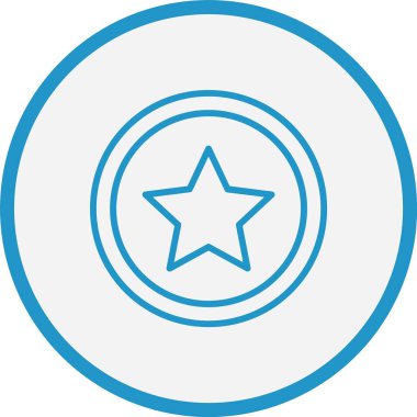 Yıldız Çizgisi Mavi Çember