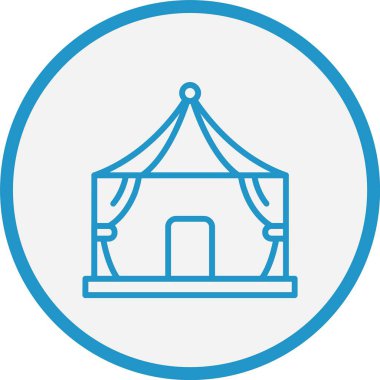 Kanopi Çizgisi Mavi Çember