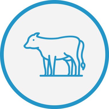 İnek Çizgisi Mavi Çember