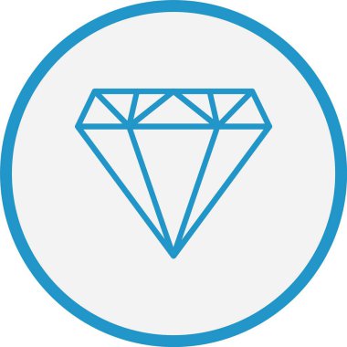 Daimond Çizgisi Mavi Çember