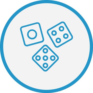 Zar Çizgisi Mavi Çember