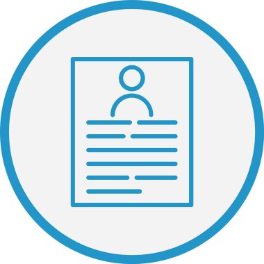 Belge Çizgisi Mavi Çember