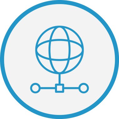 Ağ Çizgisi Mavi Çember