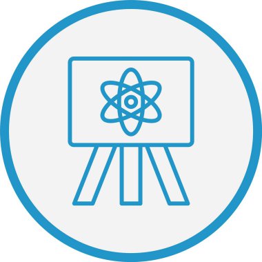 Fizik Çizgisi Mavi Çember