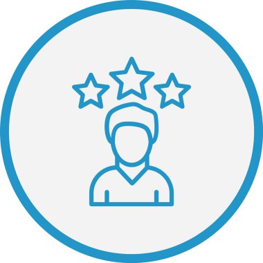 Beğeni Çizgisi Mavi Çember