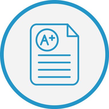 A + Doğrulu Mavi Çember