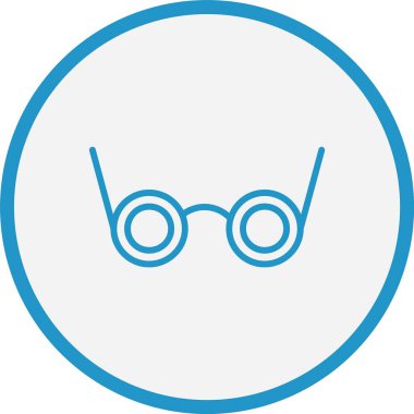 Gözlük Çizgisi Mavi Çember