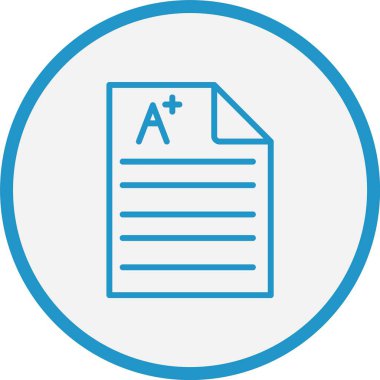 Geçilen Vektör Çizgisi Mavi Çember