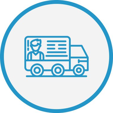 Reklam Satırı Mavi Çember