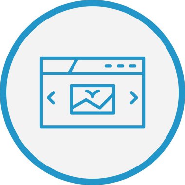 Web Sitesi Hat Mavi Çember