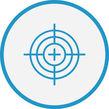 Hedef Çizgisi Mavi Çember
